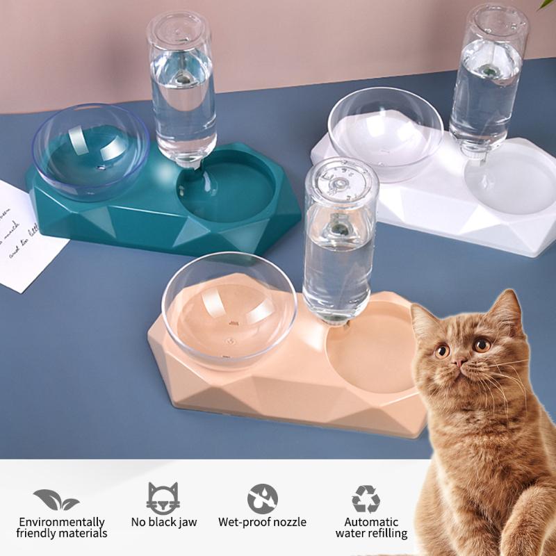 Portable Pet Bowl Automatic Water Dispenser Antiskid Double Drinking Feeding Bowl Cat Water Bottle Feeding Tray
Portable Pet Bowl Automatic Water Dispenser Antiskid Double Drinking Feeding Bowl Cat Water Bottle Feeding Tray