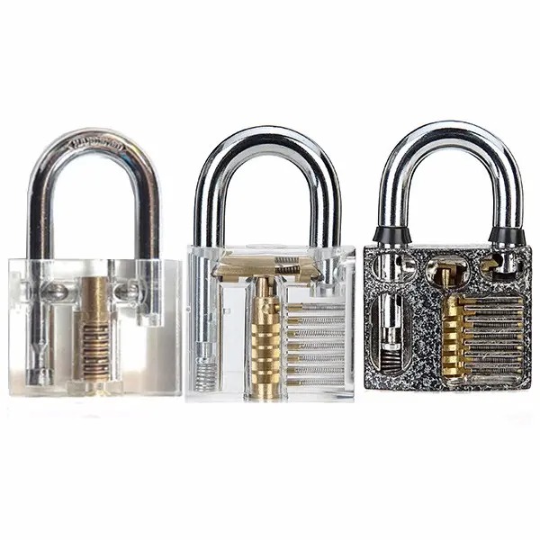 Locksmith Supplies 3pcs Cutaway Inside View Of Practice Padlock Lock Pick Tools Training Skill Tool Set
Locksmith Supplies 3pcs Cutaway Inside View Of Practice Padlock Lock Pick Tools Training Skill Tool Set
