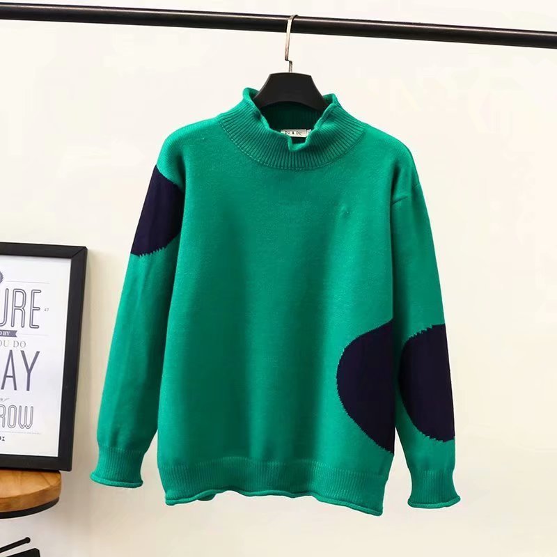 Xl-3xl Plus Size Women's High Collar Winter Big Vintage Pullovers Jerseys Xf70, Green
Xl-3xl Plus Size Women's High Collar Winter Big Vintage Pullovers Jerseys Xf70, Green