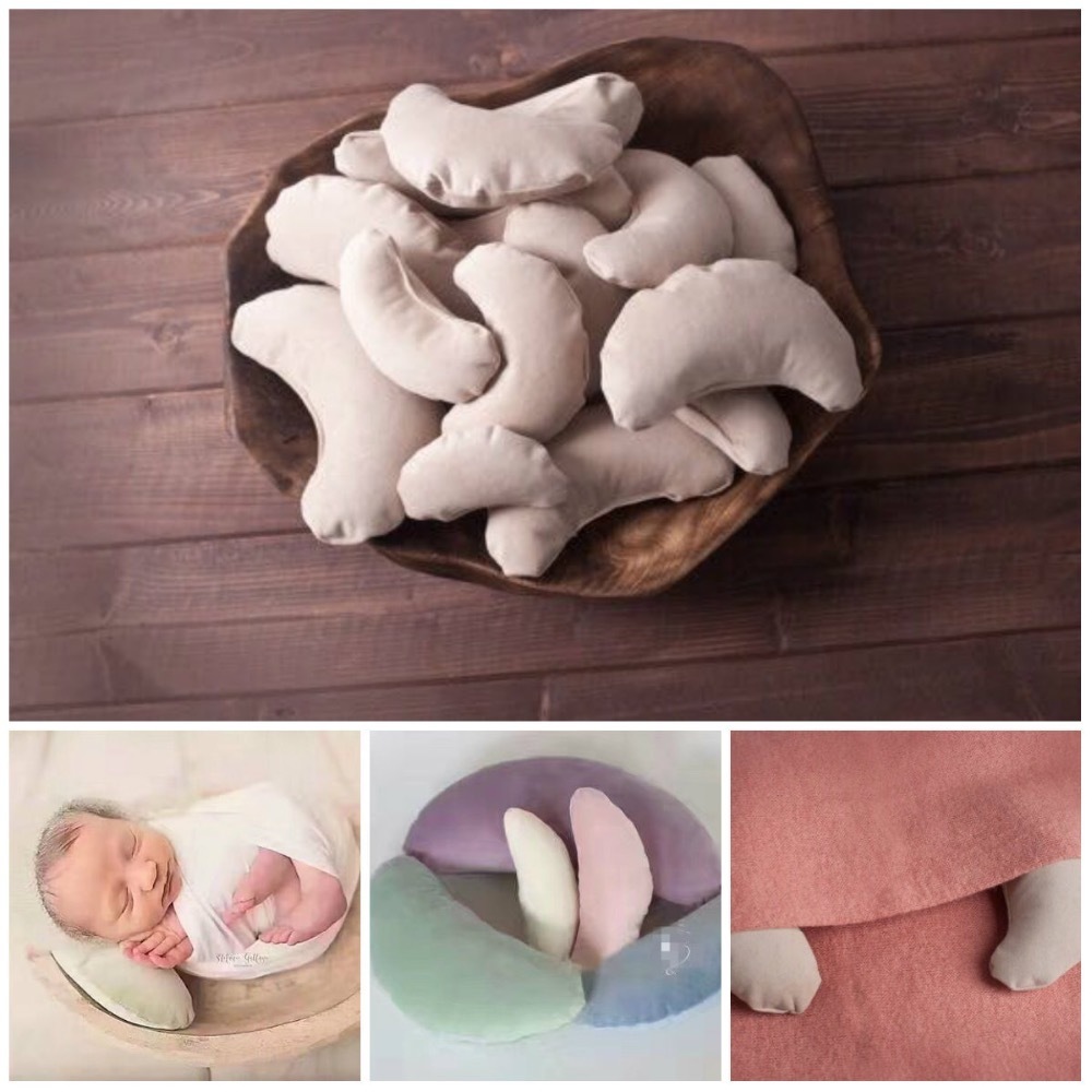 Newborn Posing Beans Bag Baby Photography Prop Pillow /set Moon Baby Pillow Newborn Positioner Newborn props Poser Pillow LJ201014