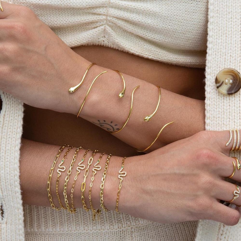 Gold color open adjusted snake bangle bracelet for women summer fashion JEWELRY 201211
Gold color open adjusted snake bangle bracelet for women summer fashion JEWELRY 201211