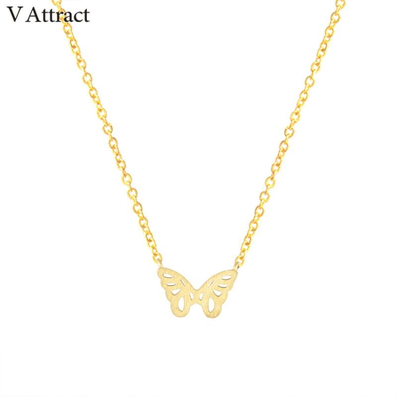 V Attract Wedding Gift Cute Butterfly Charm Statement Necklace for Women BFF Jewelry Stainless Steel Chain Collier Sautoir Long
V Attract Wedding Gift Cute Butterfly Charm Statement Necklace for Women BFF Jewelry Stainless Steel Chain Collier Sautoir Long