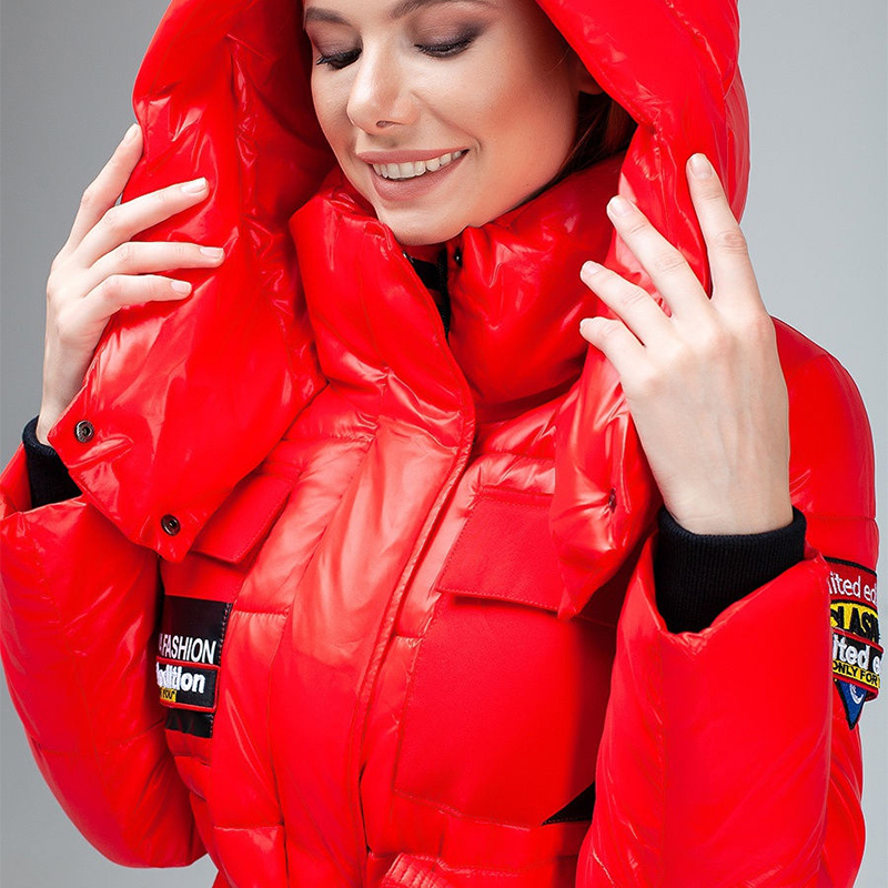 CEPRASK New Winter Jacket Women Plus Size Cotton Women's Winter Coat Windproof Hooded Warm Down Jacket Parka outerwear 201109