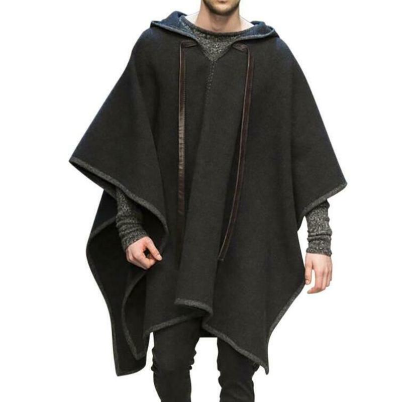 Men Irregular Hooded Wool Blend Woolen Cloak Cape Batwing Pullover Casual Cosplay Halloween New 2021, As
Men Irregular Hooded Wool Blend Woolen Cloak Cape Batwing Pullover Casual Cosplay Halloween New 2021, As