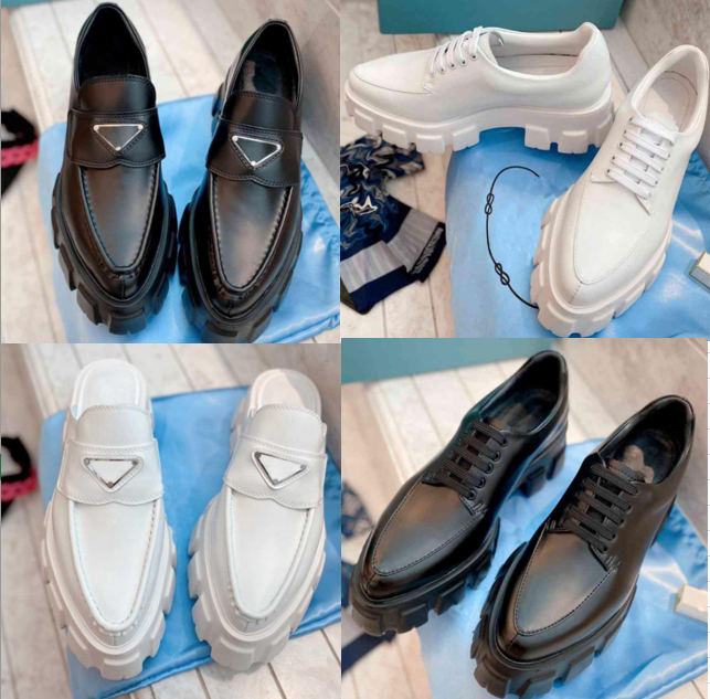 Women Loafers Designer Shoes Platform Sneakers Soft Cowhide P Triangle Rubber Black Matte Shiny Leather Chunky Round Head Thick Bottom Shoe Gear With box size 35-41, Red
Women Loafers Designer Shoes Platform Sneakers Soft Cowhide P Triangle Rubber Black Matte Shiny Leather Chunky Round Head Thick Bottom Shoe Gear With box size 35-41, Red