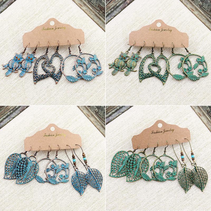 2020 Fashion Bohemian Set Earrings For Women Tassel Ethnic Leaf Animal Geometry Hollow Alloy Carved Earring Jewelry Pendientes, Silver
2020 Fashion Bohemian Set Earrings For Women Tassel Ethnic Leaf Animal Geometry Hollow Alloy Carved Earring Jewelry Pendientes, Silver