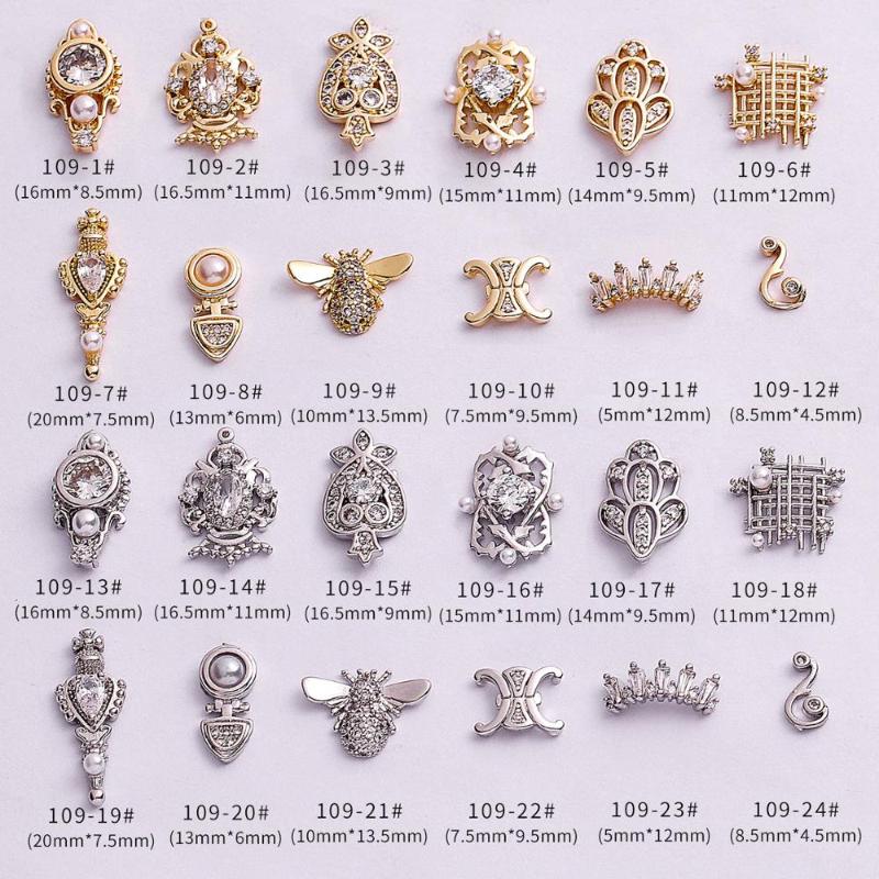 5pcs 3d gold alloy Zircon nail art decorations luxury crystal rhinestones decoration nails accessories jewelry supplies charms
5pcs 3d gold alloy Zircon nail art decorations luxury crystal rhinestones decoration nails accessories jewelry supplies charms