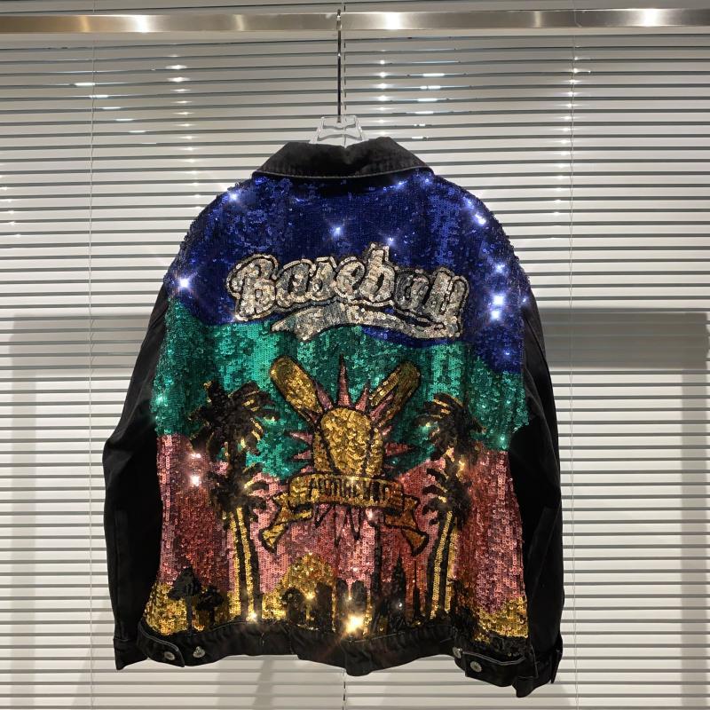 2020 Background in New the Cartoons Color Paillette Punk Denim Female Short Jacket 87or, See chart
2020 Background in New the Cartoons Color Paillette Punk Denim Female Short Jacket 87or, See chart