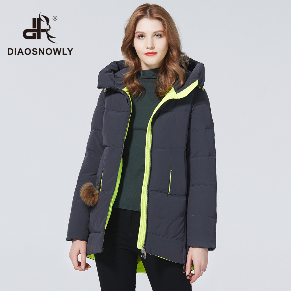Diaosnowly jackets women winter short fashion woman parka thick coats women's clothing winter coat and jacket short female 201019