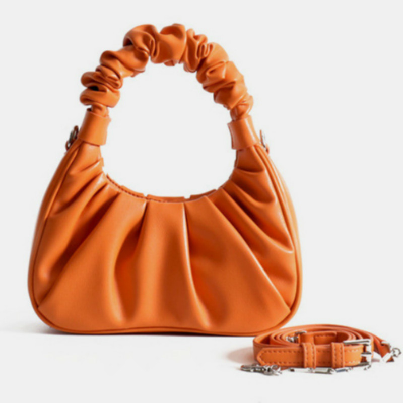 2020 new color the classic fold-bag shoulder fashion bucket bag of women in leather coated, Orange
2020 new color the classic fold-bag shoulder fashion bucket bag of women in leather coated, Orange