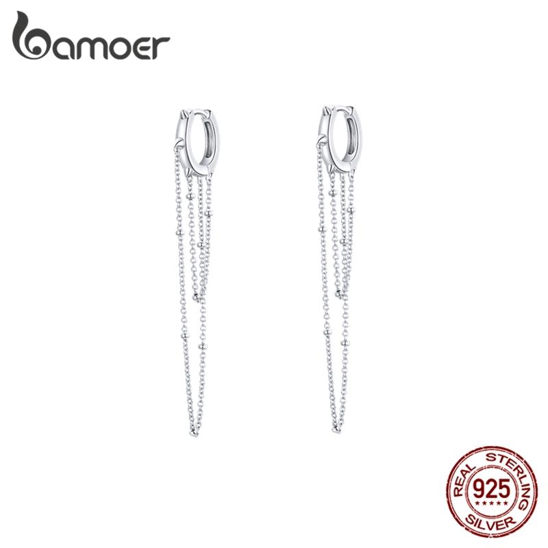 Dangle & Chandelier Bamoer 1 PCS 925 Sterling Silver Drop Earrings Personalized Cool Long Chain Tassel Plated Platinum Single Earring For Wo
Dangle & Chandelier Bamoer 1 PCS 925 Sterling Silver Drop Earrings Personalized Cool Long Chain Tassel Plated Platinum Single Earring For Wo