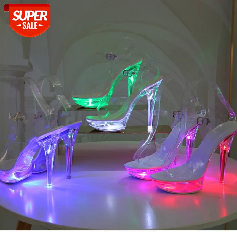 Size 34-43 Sexy Super High Heels Luminous Stiletto Platform Sandals Transparent Model Crystal Shoes Wedding Shoes Womens Sandals #Wn44, White
Size 34-43 Sexy Super High Heels Luminous Stiletto Platform Sandals Transparent Model Crystal Shoes Wedding Shoes Womens Sandals #Wn44, White