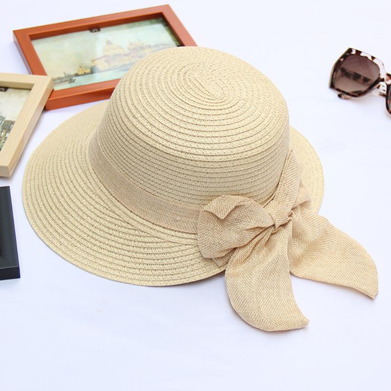 Women Wide Brim Solid Sun Cap Floppy Casual Bucket Hat Straw Bowknot Design Big Summer Visor Gift Beach UV Protection, Khaki
Women Wide Brim Solid Sun Cap Floppy Casual Bucket Hat Straw Bowknot Design Big Summer Visor Gift Beach UV Protection, Khaki