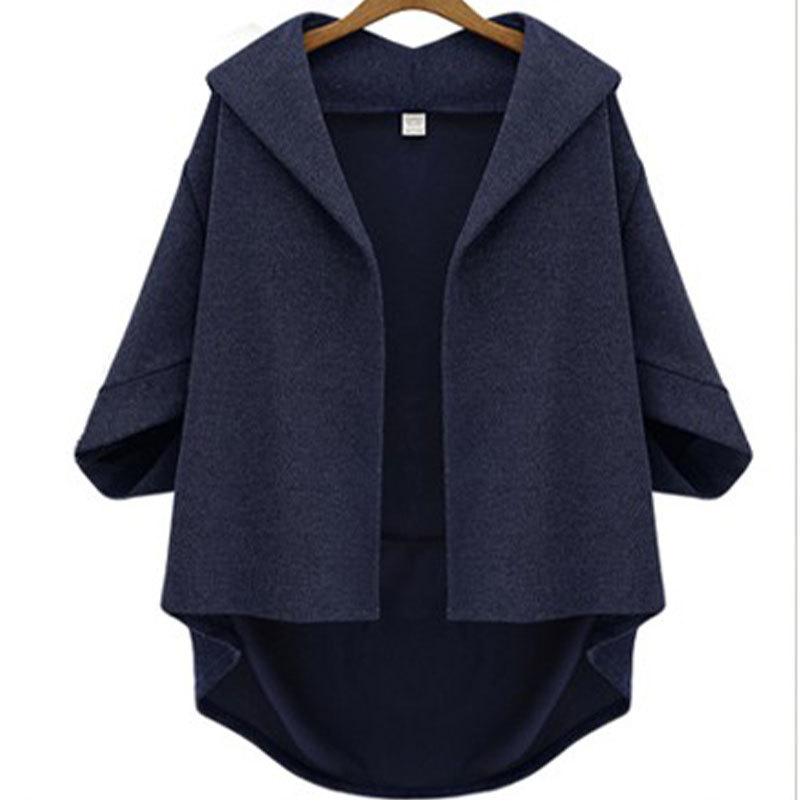 European and American Fashion Fall new women's tweed jacket Short seven-sleeve bat sleeves women's wear 201216