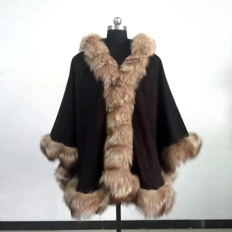 Free shipping cashmere cape with crystal fur trim shawl with hood length 90cm for ladies
Free shipping cashmere cape with crystal fur trim shawl with hood length 90cm for ladies