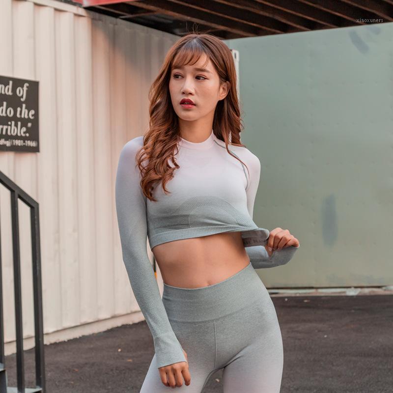 2020 New Seamless Yoga Shirts Crop Top Long Sleeves Shirts for Women Yoga Sports Fitness Gym Cloth Workout Tops Sports1, Green
2020 New Seamless Yoga Shirts Crop Top Long Sleeves Shirts for Women Yoga Sports Fitness Gym Cloth Workout Tops Sports1, Green