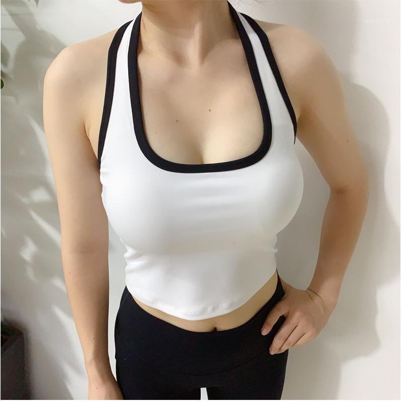 Women New 2020 Patchwork Sports Vest Sexy Halter Beauty Back Hollow Out Fitness Crop Top Gym Running Yoga Vest With Padded1, Black
Women New 2020 Patchwork Sports Vest Sexy Halter Beauty Back Hollow Out Fitness Crop Top Gym Running Yoga Vest With Padded1, Black