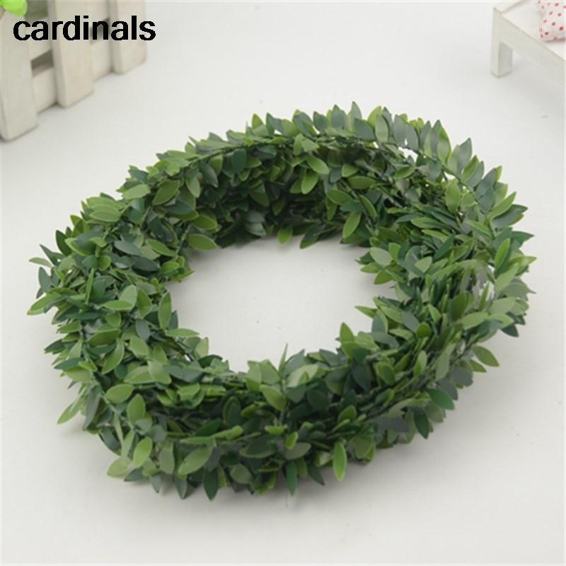 7m Cheap Artificial Green Flower Nylon iron wire Plastic Leaves Rattan DIY wreath Accessory For Wedding Decoration garland1
7m Cheap Artificial Green Flower Nylon iron wire Plastic Leaves Rattan DIY wreath Accessory For Wedding Decoration garland1