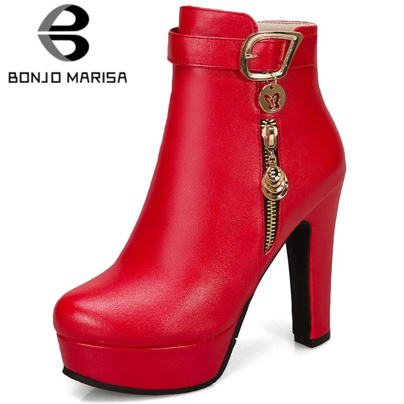 BONJOMARISA Ladies Elegant High Heels Ankle Boots Concise Platform Boots Women Office Metal Decorating Shoes Woman, White
BONJOMARISA Ladies Elegant High Heels Ankle Boots Concise Platform Boots Women Office Metal Decorating Shoes Woman, White