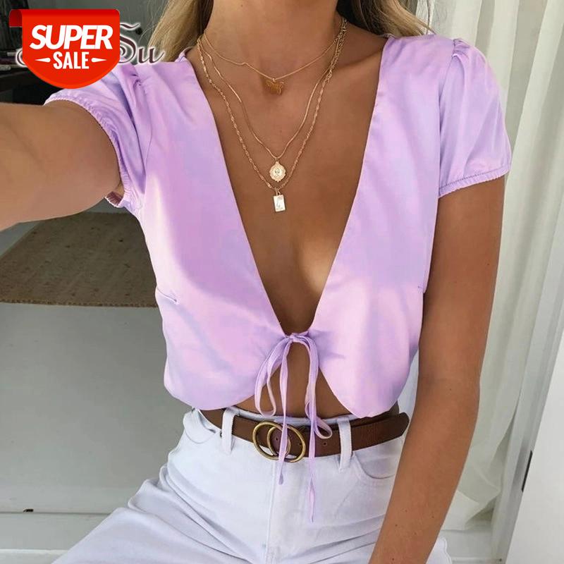 ArtSu Sexy Lace Up Cross Bow Cardigan Satin T Shirts 2020 Summer Women Short Sleeve Black Crop Top Party Streetwear ASTS21512 #TF5H, White
ArtSu Sexy Lace Up Cross Bow Cardigan Satin T Shirts 2020 Summer Women Short Sleeve Black Crop Top Party Streetwear ASTS21512 #TF5H, White