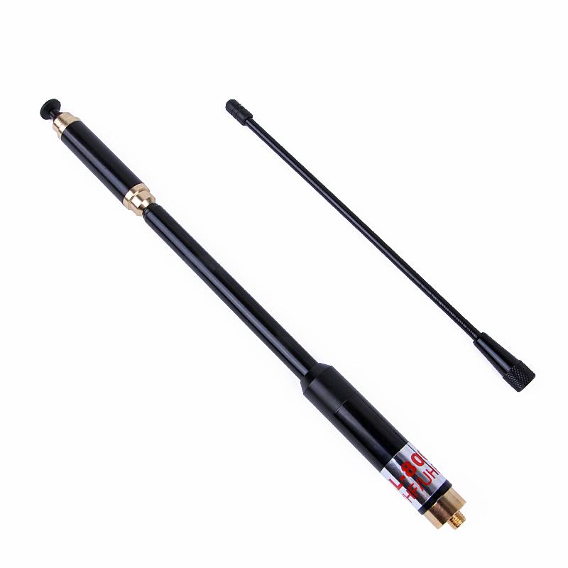 AL-800 antenna dual use dual band VHF UHF AL800 SMA Female antenne for BAOFENG UV-5R UV-82 Walkie Talkie
AL-800 antenna dual use dual band VHF UHF AL800 SMA Female antenne for BAOFENG UV-5R UV-82 Walkie Talkie