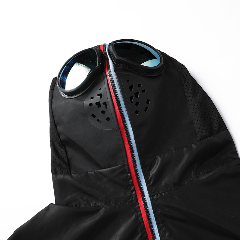 Zip Up Jacket Men Motorcycle Hooded with Glasses Windbreaker Women Jackets Big Size 4XL Thin Summer Spring Autumn Korean Clothes 201218