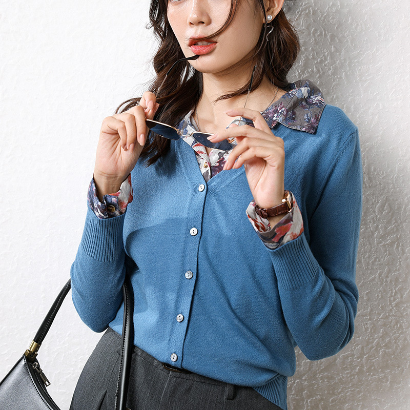New Cashmere Cardigan Women's V-Neck Loose Korean Joker Short Sweater Knitted Cardigan Jacket for Fall/Winter 201224