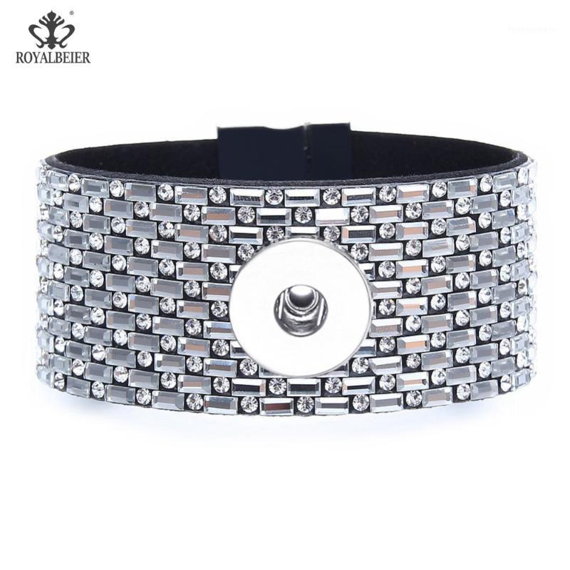 Tennis RoyalBeier Wide Leather Matte And Bright Magnet Buckle Bracelet For Women Pulseras Rhinestone Fit 18mm/20mm DIY Snap Buttons1
Tennis RoyalBeier Wide Leather Matte And Bright Magnet Buckle Bracelet For Women Pulseras Rhinestone Fit 18mm/20mm DIY Snap Buttons1