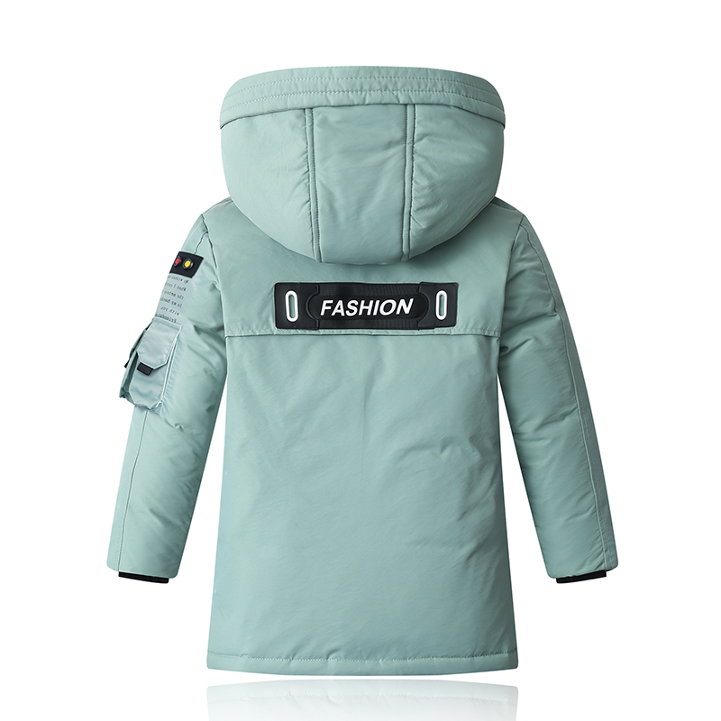 Winter Children's Down jacket Boys Outerwear mid-length thickened Kids Clothing For 5-14 Year LJ201203