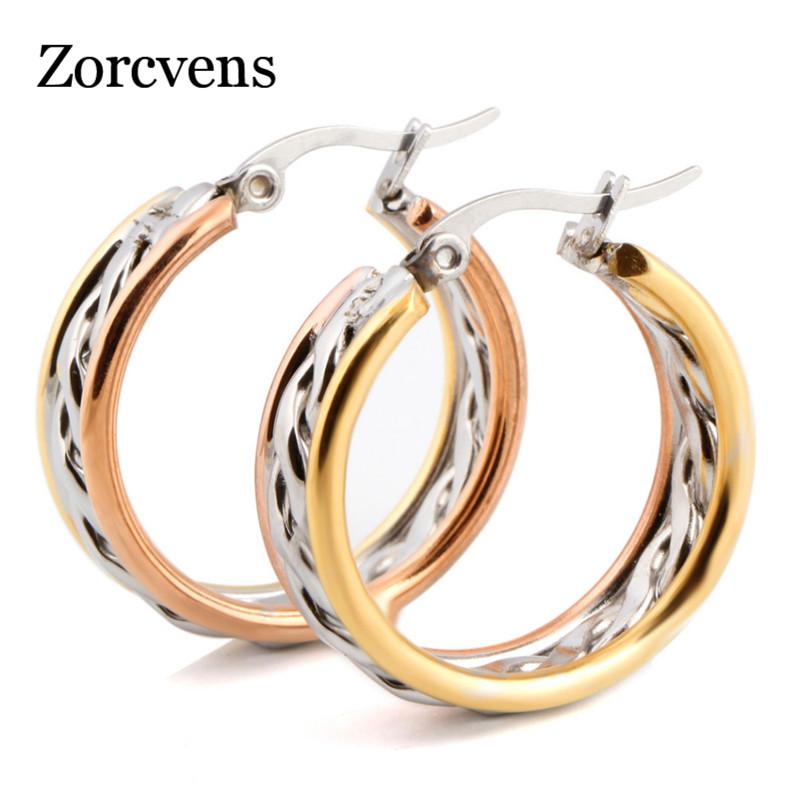 Modyle Brand Fashion Gold&Silver Color Hoop Earring Jewelry Stainless Steel Big Earrings for Women
Modyle Brand Fashion Gold&Silver Color Hoop Earring Jewelry Stainless Steel Big Earrings for Women
