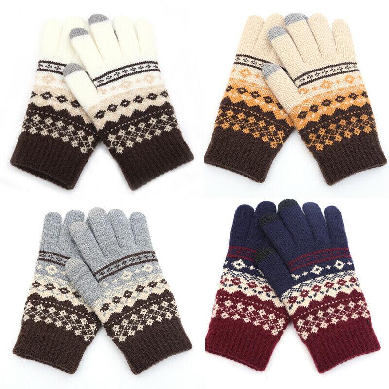 Winter Men/Women Warm Jacquard Stretch Knit Gloves Female Print Magic Accessories Wool Full Finger Gloves Thicken Mittens
Winter Men/Women Warm Jacquard Stretch Knit Gloves Female Print Magic Accessories Wool Full Finger Gloves Thicken Mittens