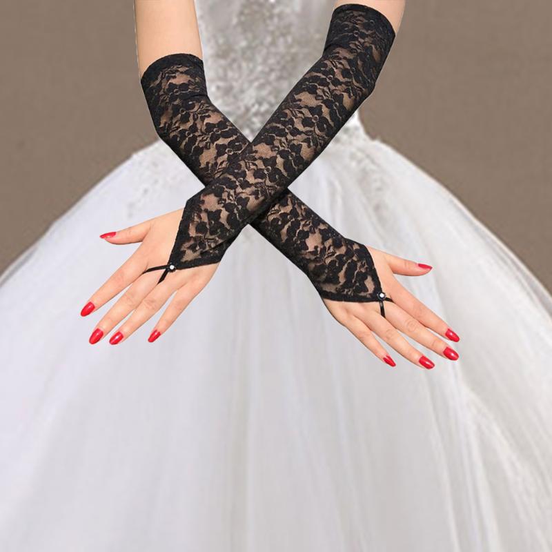 1 Pair Women Long Lace Gloves Elbow Length Thin Fingerless Gloves Sexy Floral Print Lady Mitten Party Dress Accessories
1 Pair Women Long Lace Gloves Elbow Length Thin Fingerless Gloves Sexy Floral Print Lady Mitten Party Dress Accessories