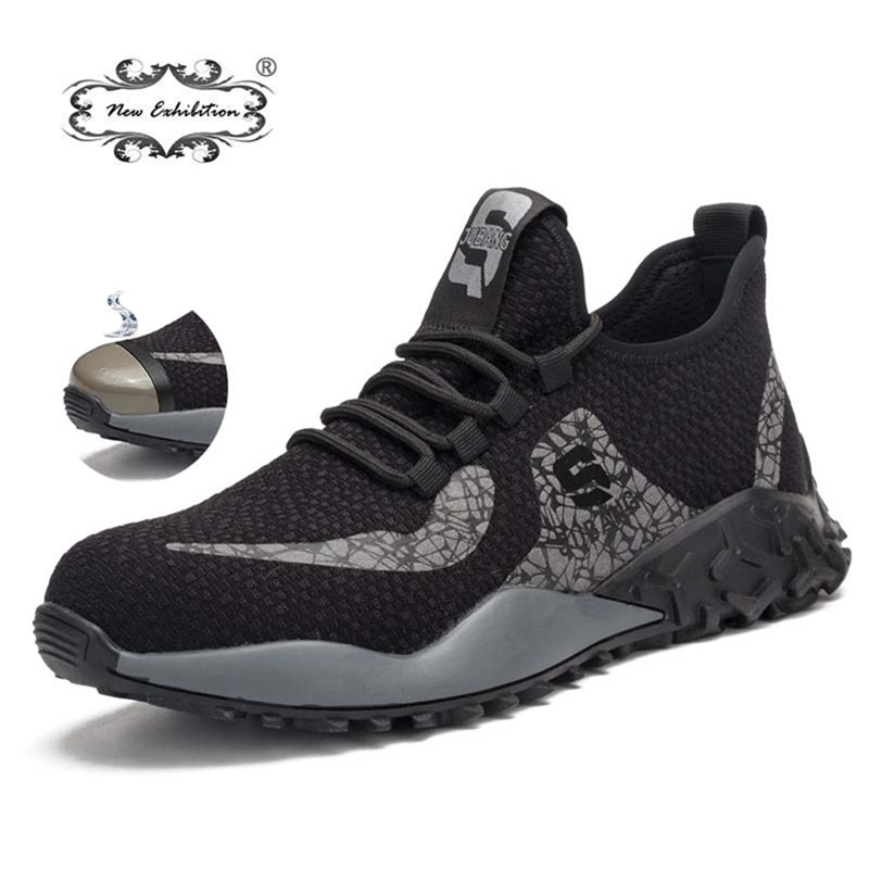 New exhibition Safety shoes men breathable anti-smashing anti-piercing work Boots steel toe cap outdoor protective labor Sneaker Y200915, Gray
New exhibition Safety shoes men breathable anti-smashing anti-piercing work Boots steel toe cap outdoor protective labor Sneaker Y200915, Gray