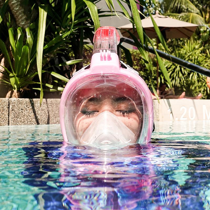 Full Face Scuba Diving Mask Anti Fog Goggles with Camera Mount Underwater Wide View Snorkel Swimming mask for Adult Youth
Full Face Scuba Diving Mask Anti Fog Goggles with Camera Mount Underwater Wide View Snorkel Swimming mask for Adult Youth