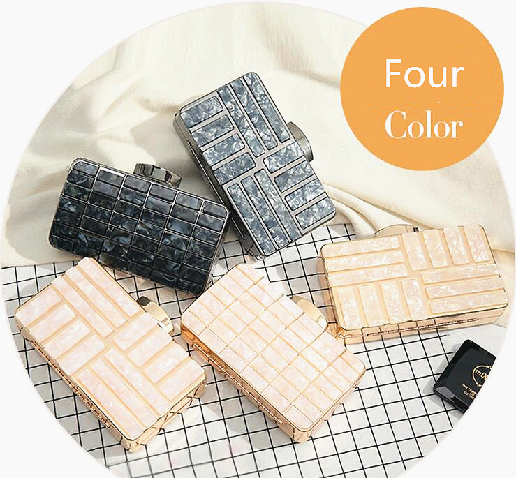 High Quality Acrylic Grid Evening Bag Fashion Shoulder Crossbody Cosmetic Bags Trendy Female Totes Chain handbag Bridesmaid Decorating Bag, Pendant
High Quality Acrylic Grid Evening Bag Fashion Shoulder Crossbody Cosmetic Bags Trendy Female Totes Chain handbag Bridesmaid Decorating Bag, Pendant