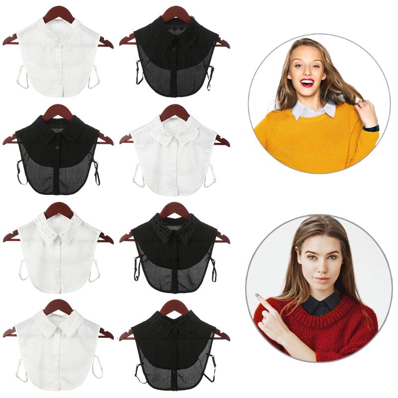 Classic Black White Blouse Fake Collar Tie for Women Men Fashion Vintage Detachable Lapel False Shirt Collar Clothes Accessories
Classic Black White Blouse Fake Collar Tie for Women Men Fashion Vintage Detachable Lapel False Shirt Collar Clothes Accessories
