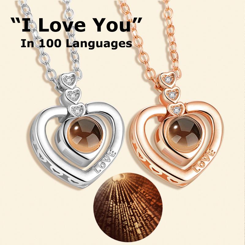 New Heart 100 Languages I Love You Pendant Necklace For Women Girls Wedding Necklace Choker Gift for Lovers Fasion Jewellery
New Heart 100 Languages I Love You Pendant Necklace For Women Girls Wedding Necklace Choker Gift for Lovers Fasion Jewellery