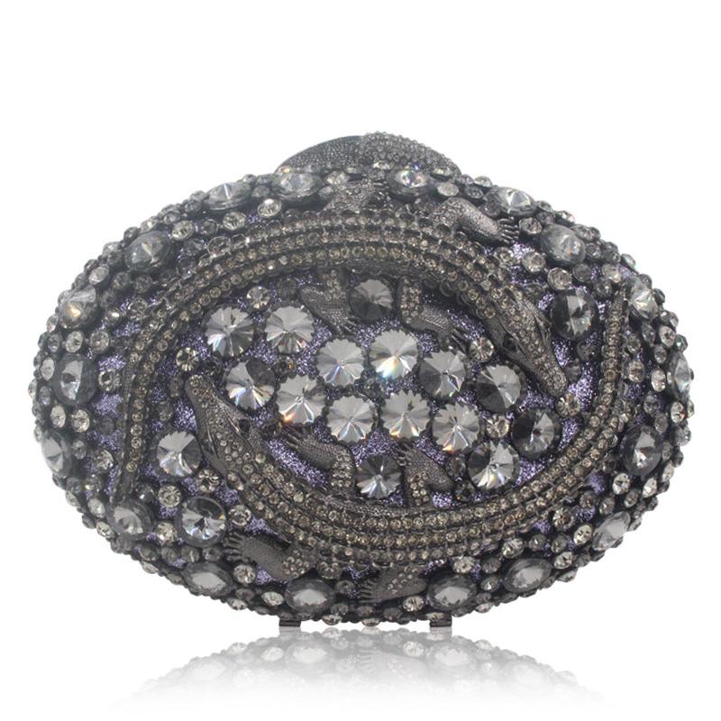 Fashion Crystal Rhinestone Evening Clutches Women Purple Handbags Luxury Two Diamond Alligator Shape Ladies Daily Clutch Elegant Female
Fashion Crystal Rhinestone Evening Clutches Women Purple Handbags Luxury Two Diamond Alligator Shape Ladies Daily Clutch Elegant Female