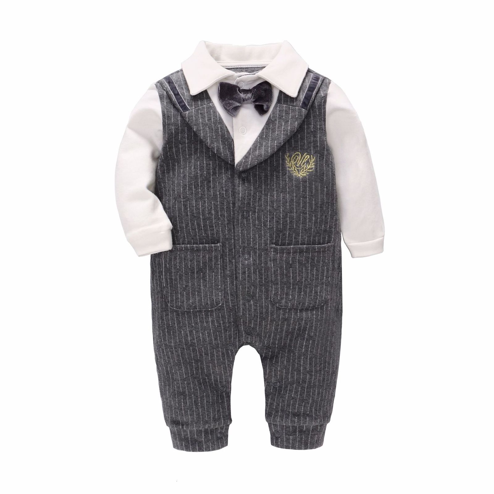 2021 New Jumpsuit Spring Clothing Newborn Cotton Clothes Infant Long Sleeved Rompers Baby Boys Bow Tie Climbing Outwear 0-2y Eg7d, Gray
2021 New Jumpsuit Spring Clothing Newborn Cotton Clothes Infant Long Sleeved Rompers Baby Boys Bow Tie Climbing Outwear 0-2y Eg7d, Gray