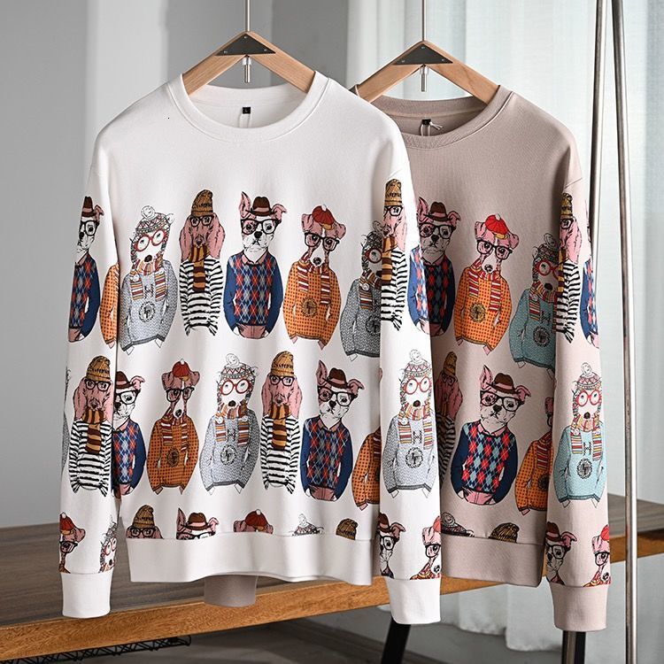2021 New Man and Woman the Same Cartoon Pattern Printed Puppy Dog Sweater Long Lovers Hip GGJL, Beige
2021 New Man and Woman the Same Cartoon Pattern Printed Puppy Dog Sweater Long Lovers Hip GGJL, Beige