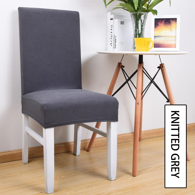 Thick Knitted Elastic Chair Cover Solid color Jacquard High Back Chair Covers for Hotel Dining Room Wedding Banquet Chairs Case
Thick Knitted Elastic Chair Cover Solid color Jacquard High Back Chair Covers for Hotel Dining Room Wedding Banquet Chairs Case