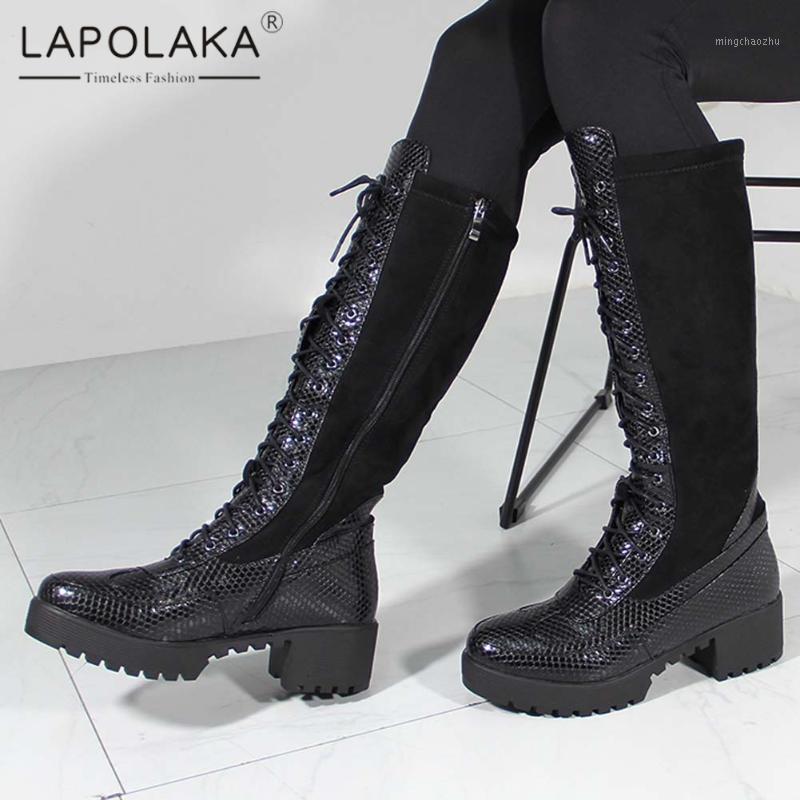 Lapolaka New Fashion Snake Print Knee High Boots Woman Shoes Platform Non Slip Zipper Comfortable Shoes Ladies Boots1, Khaki
Lapolaka New Fashion Snake Print Knee High Boots Woman Shoes Platform Non Slip Zipper Comfortable Shoes Ladies Boots1, Khaki