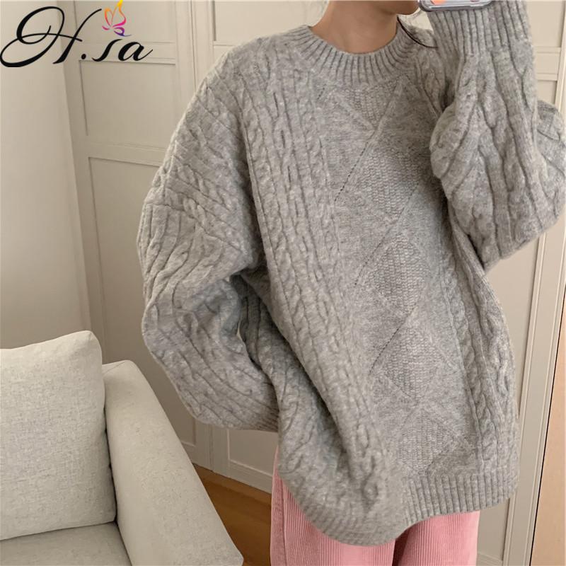 Hsa Long Sweater Women 2020 Winter Grey Beige Grey Sweater Pullovers large size women's Pull Femme Hiver Korean Jumpers, Hf200218 grey
Hsa Long Sweater Women 2020 Winter Grey Beige Grey Sweater Pullovers large size women's Pull Femme Hiver Korean Jumpers, Hf200218 grey
