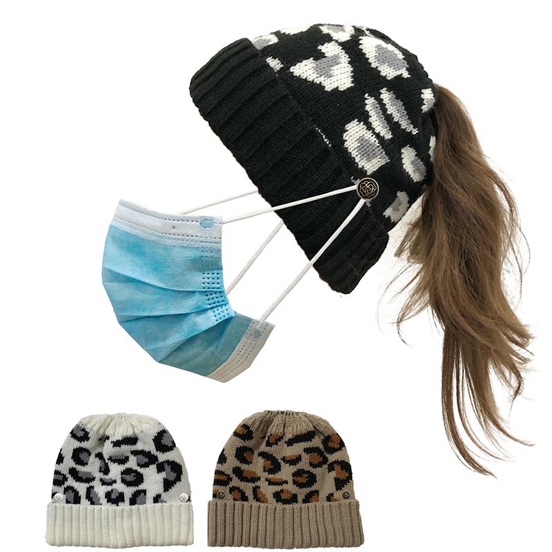 Outdoor Sport Can Hang Masks Beanie Cap Women Autumn Winter Warm Knitted Hat Casual Elastic Braided Woolen Hats With Buttons, White
Outdoor Sport Can Hang Masks Beanie Cap Women Autumn Winter Warm Knitted Hat Casual Elastic Braided Woolen Hats With Buttons, White