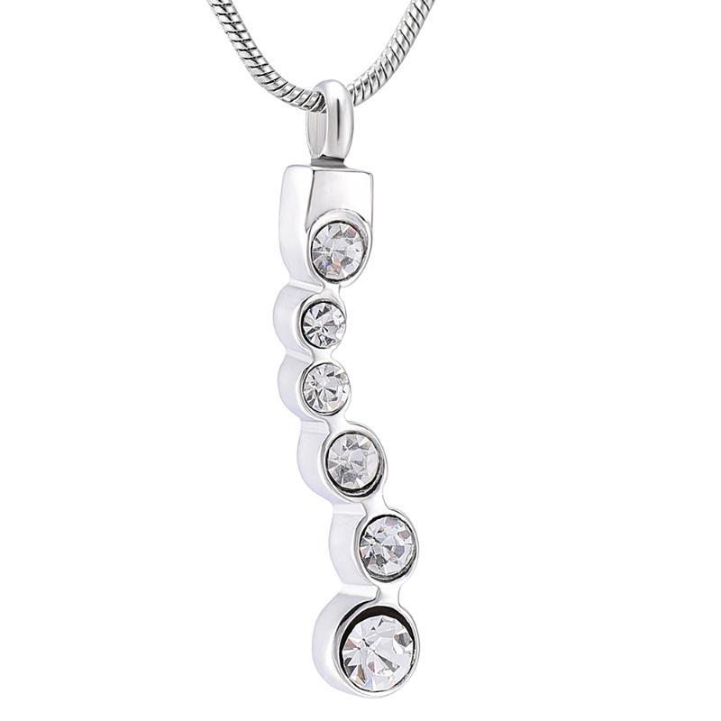 IJD10047 Unique Bar Necklace Rhinestones Inlay Stainless Steel Cremation Pendant Jewellery Funera Ashes Holder Keepsake Lockets
IJD10047 Unique Bar Necklace Rhinestones Inlay Stainless Steel Cremation Pendant Jewellery Funera Ashes Holder Keepsake Lockets