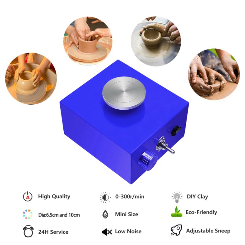 Mini Pottery Machine Electric Pottery Wheel DIY Clay Tool Ceramic Machine Tray for Ceramic Work Ceramics Clay Art Craft for Kids
Mini Pottery Machine Electric Pottery Wheel DIY Clay Tool Ceramic Machine Tray for Ceramic Work Ceramics Clay Art Craft for Kids