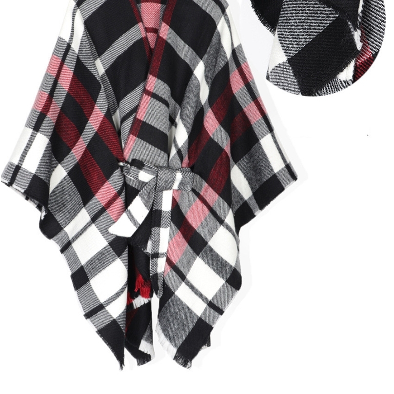 New Women Poncho Cape Open Front Cardigan Wrap Shawl Knitted Cashmere Sweater Coat Female Spring Autumn Capes 201214