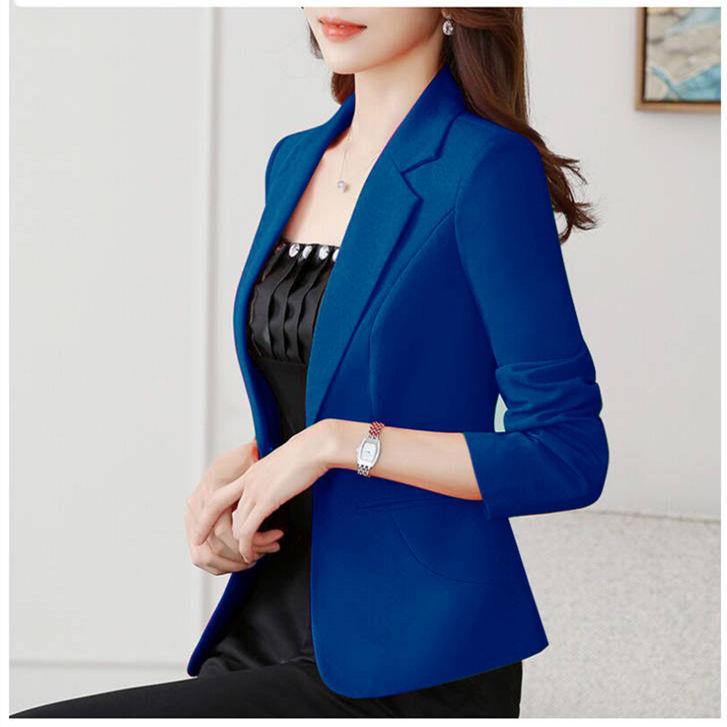 High quality Blazer Women Smooth Jacket Office Lady Korean Style Coat Business Formal Wear Candy Color Outerwear, Blazer 04
High quality Blazer Women Smooth Jacket Office Lady Korean Style Coat Business Formal Wear Candy Color Outerwear, Blazer 04