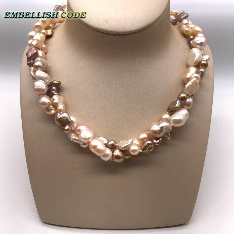 Chokers Kind Baroque Keshi Stely Peanut And Elongate Shape Peach Mixed Twisted Natural Freshwater Pearls Statement Necklace Jewelry
Chokers Kind Baroque Keshi Stely Peanut And Elongate Shape Peach Mixed Twisted Natural Freshwater Pearls Statement Necklace Jewelry