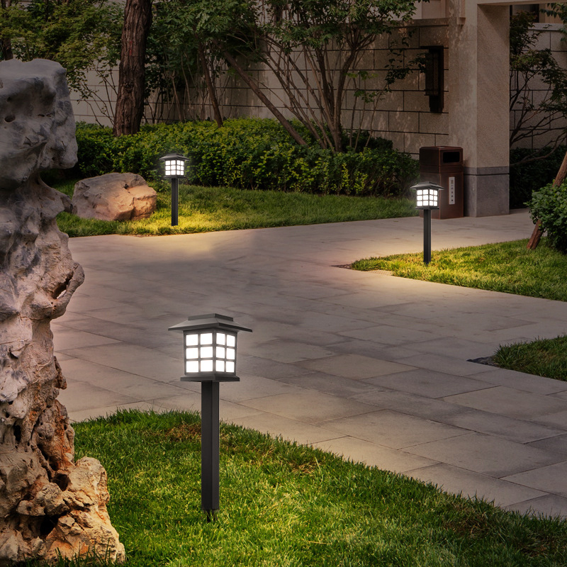 Outdoor Sensor Solar Light Waterproof LED Solar Garden Light Lawn Lamp Landscape Night Lamp Pathway Patio Driveway Yar